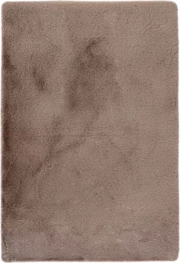 Kayoom Badkamer tapijt wasbaar donker beige 40 x 60 cm