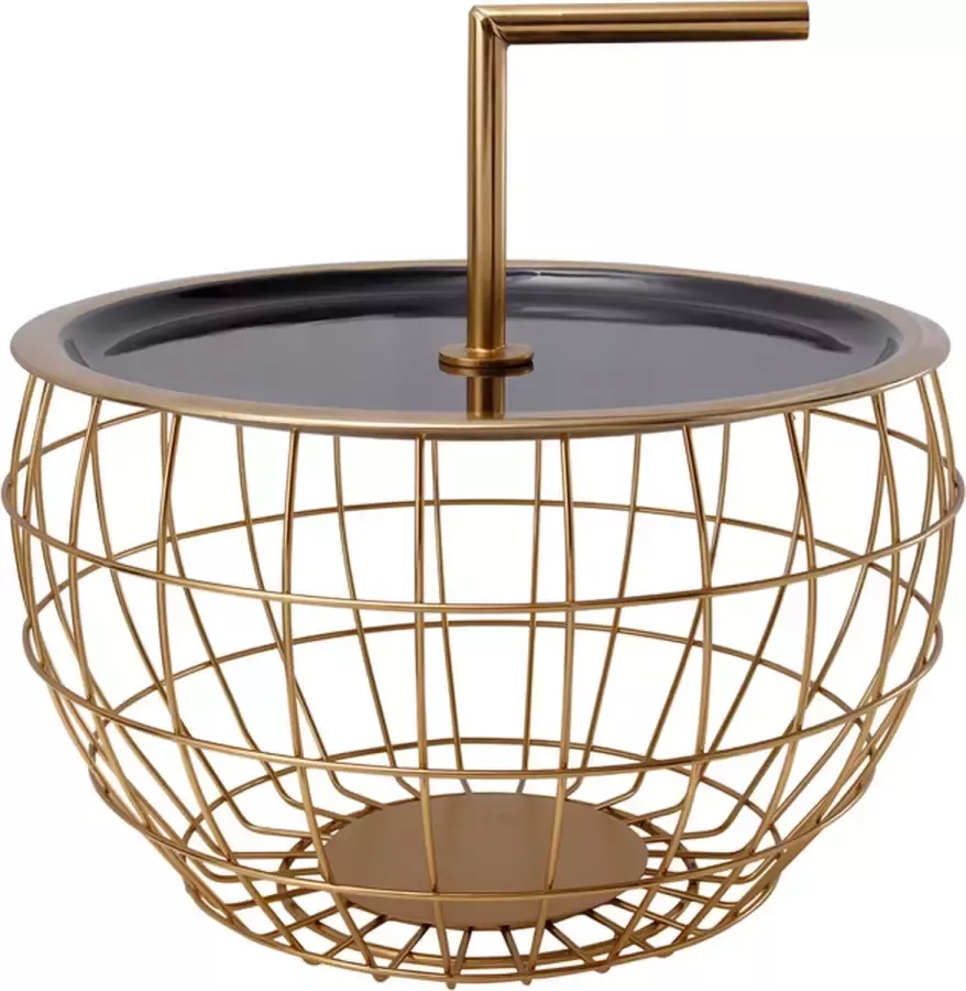 Kayoom Bijtafel Art Deco Black 38 x 38 x 23 5 cm