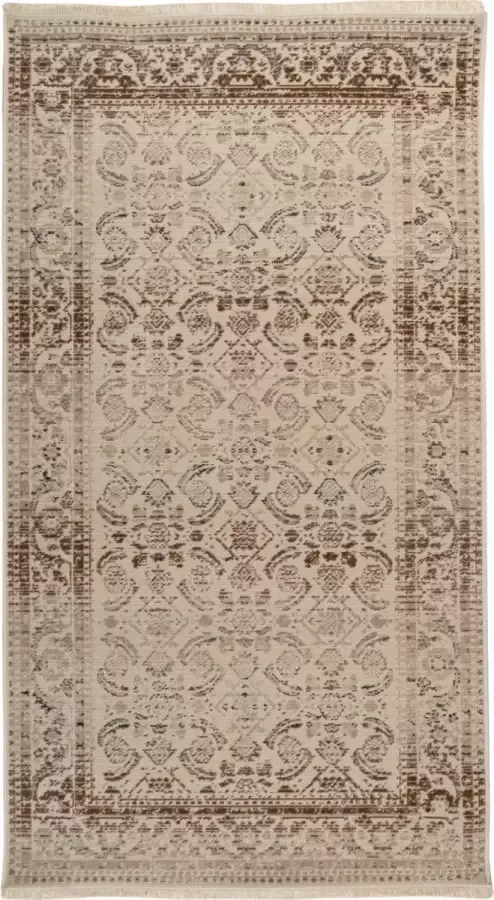 Kayoom Charu Oosterse patroon Beige 80 x 150 cm