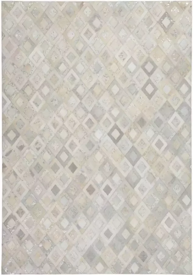 Kayoom Creme Grijs vloerkleed 160x230 cm A-symmetrisch patroon Geruit Modern