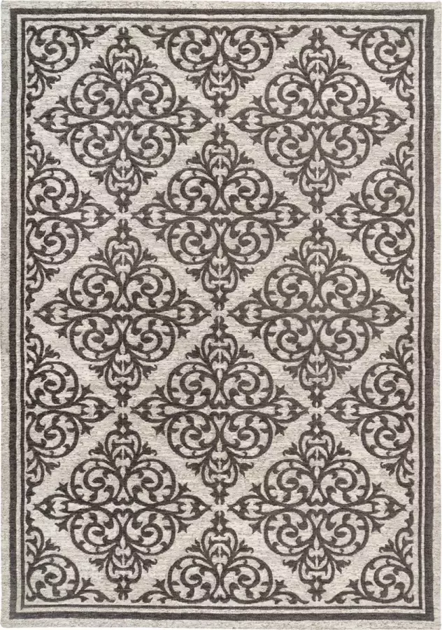 Kayoom Davio Oosterse stijl tapijt grijs 160 x 230 cm