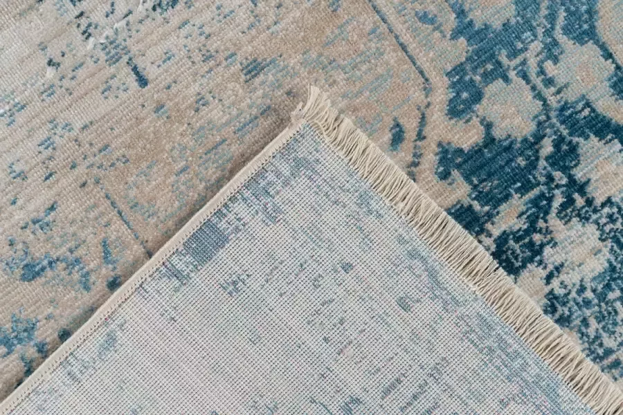 Kayoom Dilan geweven tapijt blauw 80 x 150 cm