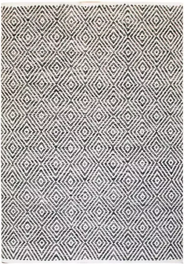 Kayoom Grijs vloerkleed 160x230 cm Symmetrisch patroon Geruit Modern - Foto 3