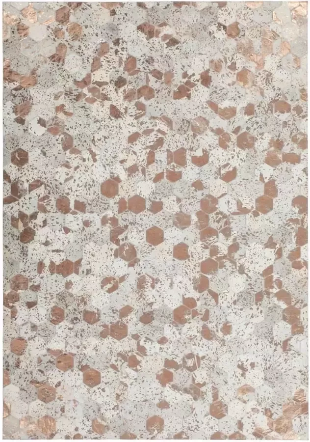 Kayoom Vloerkleed Spark 210 100% leer uniek pluisvrij geschikt voor allergieën & vloerverwarming - Foto 2