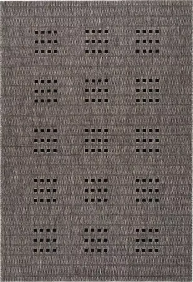 Kayoom Indonesië Malang plat tapijt taupe 80 x 230 cm