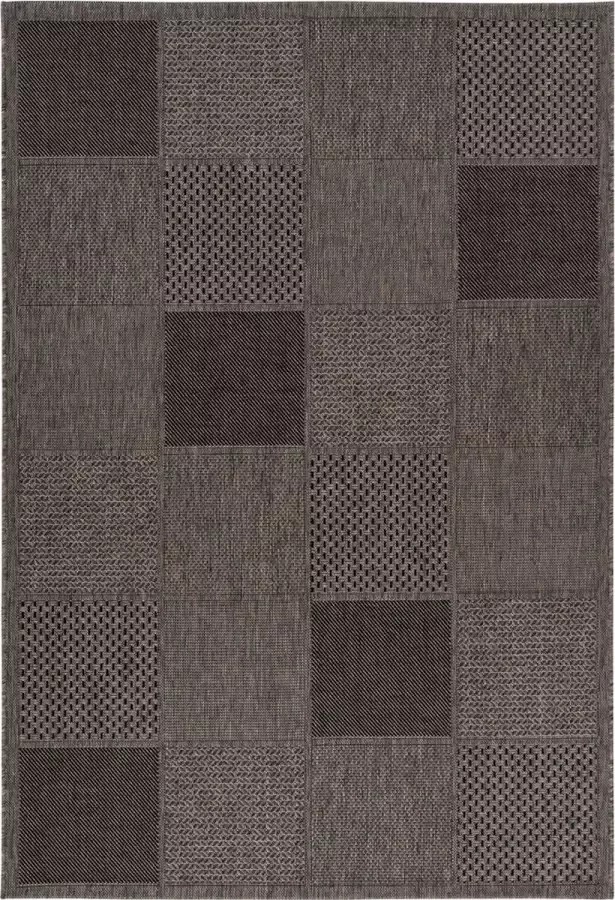 Kayoom Indonesië plat tapijt Sulawesi zilver 160 x 230 cm