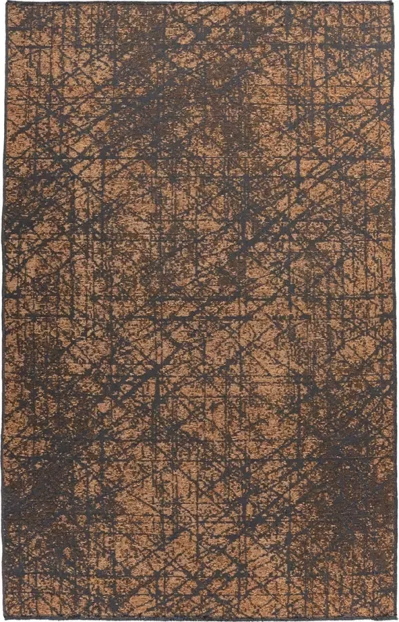 Kayoom Kalevi platte stof tapijt geel 120 x 170 cm