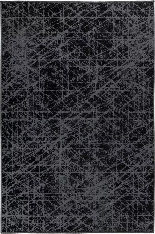 Kayoom Kalevi platte stof tapijt grijs 160 x 230 cm