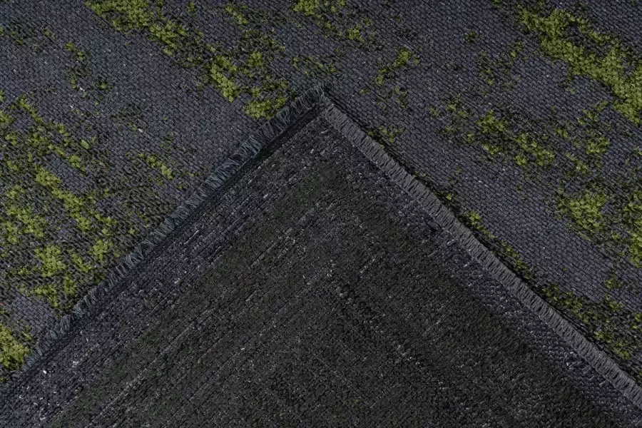 Kayoom Kalevi platte stof tapijt groen 120 x 170 cm