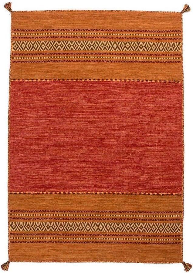 Kayoom Vloerkleed Alhambra 335 Machinaal geweven vlakke tapijt 100% katoen etno-ontwerp