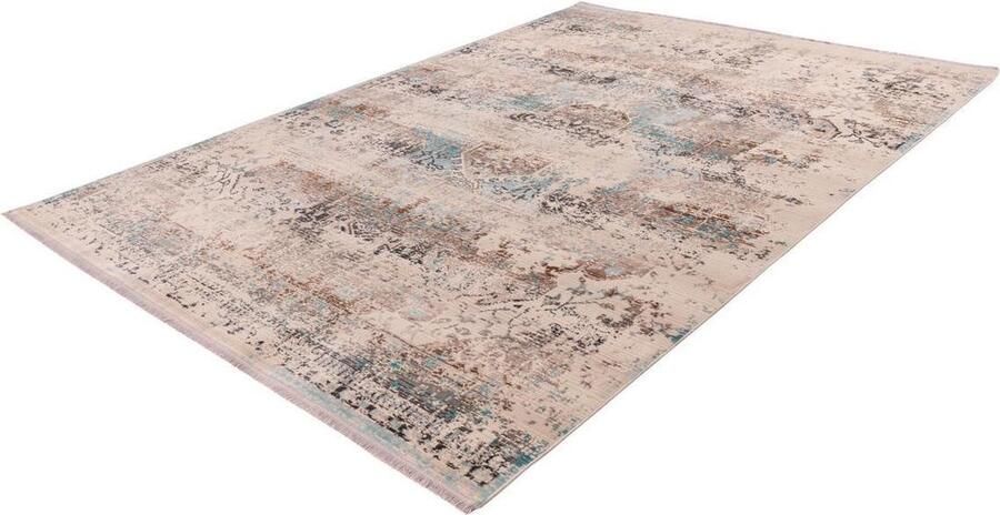 Kayoom Anouk 80 x 150 cm Vloerkleed Taupe Turquoise - Foto 2