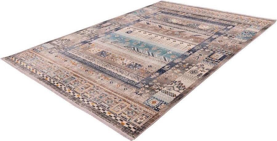 Kayoom Anouk 200 x 290 cm Vloerkleed Bruin Blauw - Foto 2