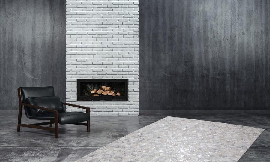 Kayoom Beige Grijs vloerkleed 200x290 cm A-symmetrisch patroon Geruit Modern