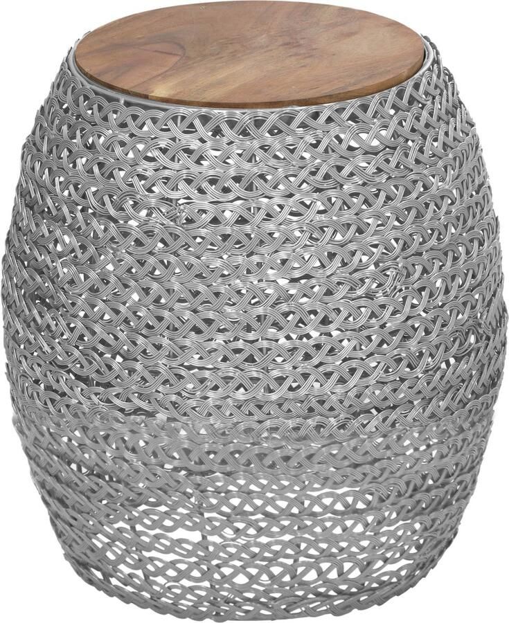 Kayoom Bijzettafel Donato 525 Zilver