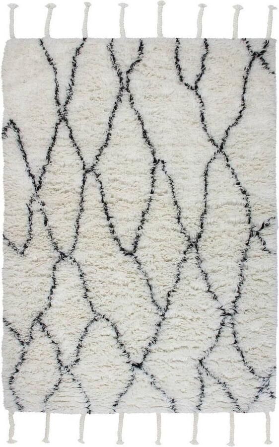 Kayoom Creme Wit vloerkleed 160x230 cm A-symmetrisch patroon Modern