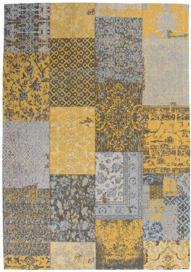 Kayoom Geel Grijs vloerkleed 120x170 cm Symmetrisch patroon Modern