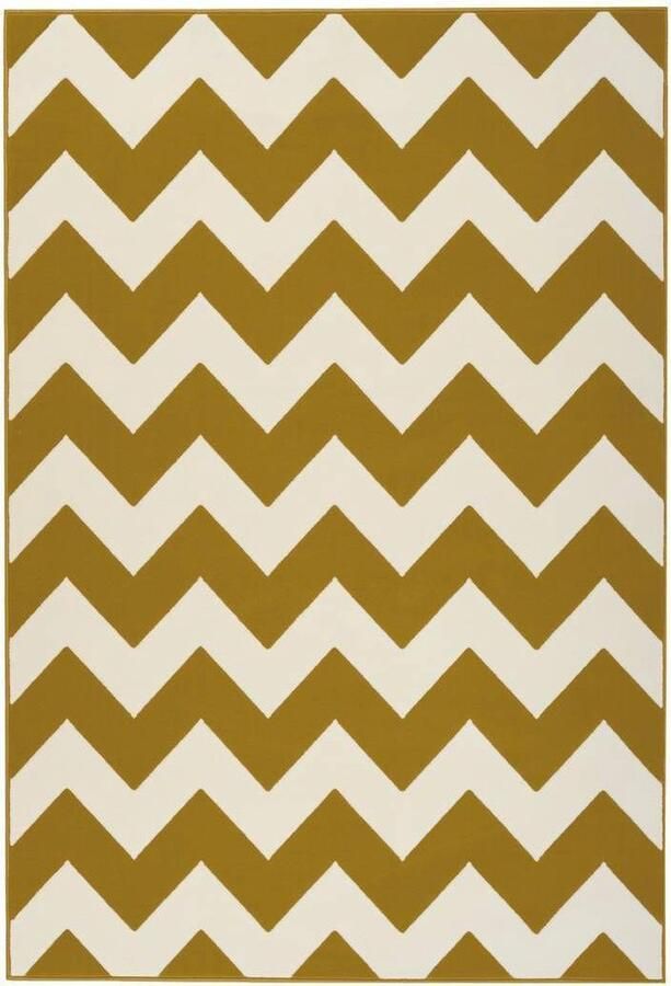 Kayoom Geel vloerkleed 200x290 cm Symmetrisch patroon Modern