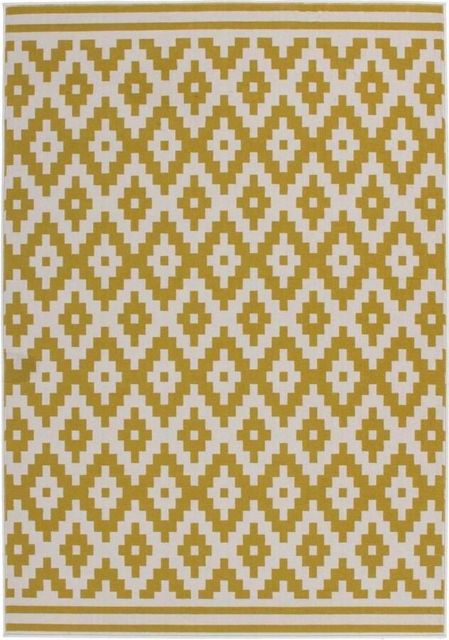 Kayoom Geel vloerkleed 200x290 cm Symmetrisch patroon Modern - Foto 2