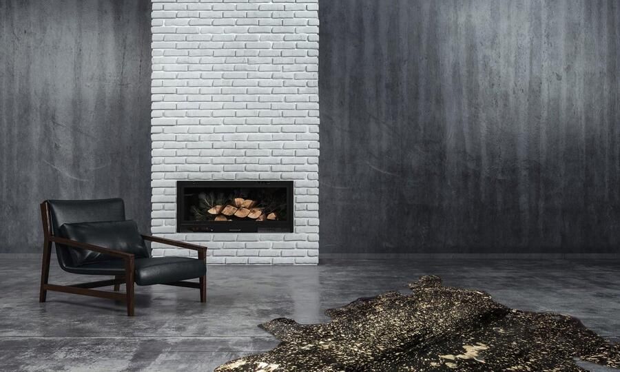 Kayoom Leren vloerkleed Glam 110 100% rundleer ca. afmetingen accenten in zilverkleur goudkleur - Foto 4