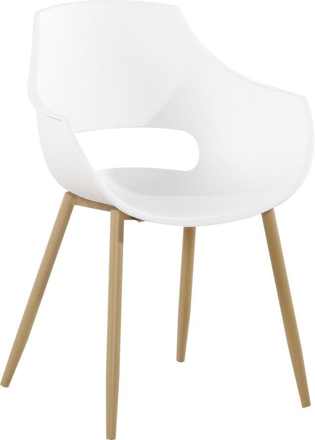 Kayoom Kuipstoel Eetkamerstoel Alice 2 stuks Wit