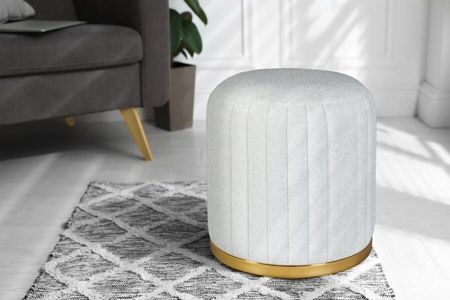Kayoom Zithocker Kruk Doric trendy look esthetische kleurstelling mooie stiksels comfortabel hoogwaardig onderhoudsvriendelijk liefdevolle afwerking (1 stuk) - Foto 3