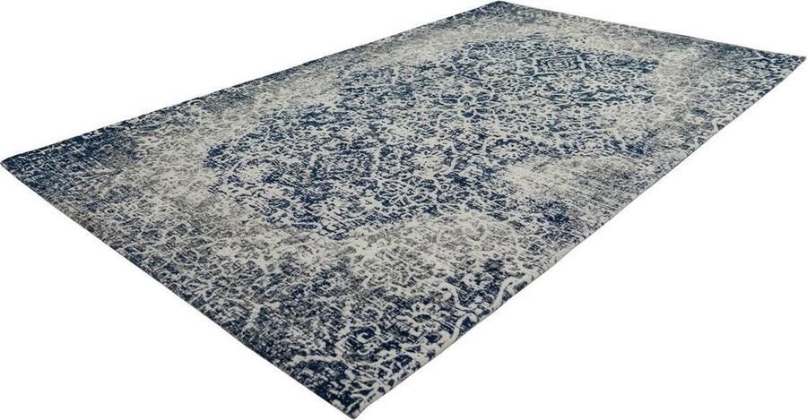 Kayoom Vloerkleed River 140 Jacquard retro- en vintage-ontwerp katoen achterkant - Foto 5