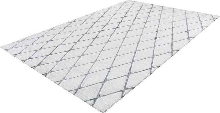 Kayoom Vivica 80 x 250 cm Vloerkleed Wit Antraciet 225 - Foto 2