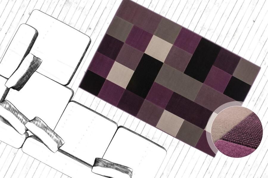 Kayoom vloerkleed 80 x 150 Zilver