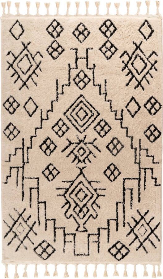 Kayoom Lovis plateau tapijt wit 120 x 170 cm