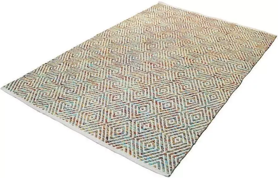 Kayoom Multicolor vloerkleed 160x230 cm Symmetrisch patroon Geruit Modern - Foto 5