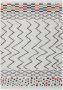 Kayoom Multicolor Zwart-Wit vloerkleed 160x230 cm A-symmetrisch patroon Geruit Modern - Thumbnail 1