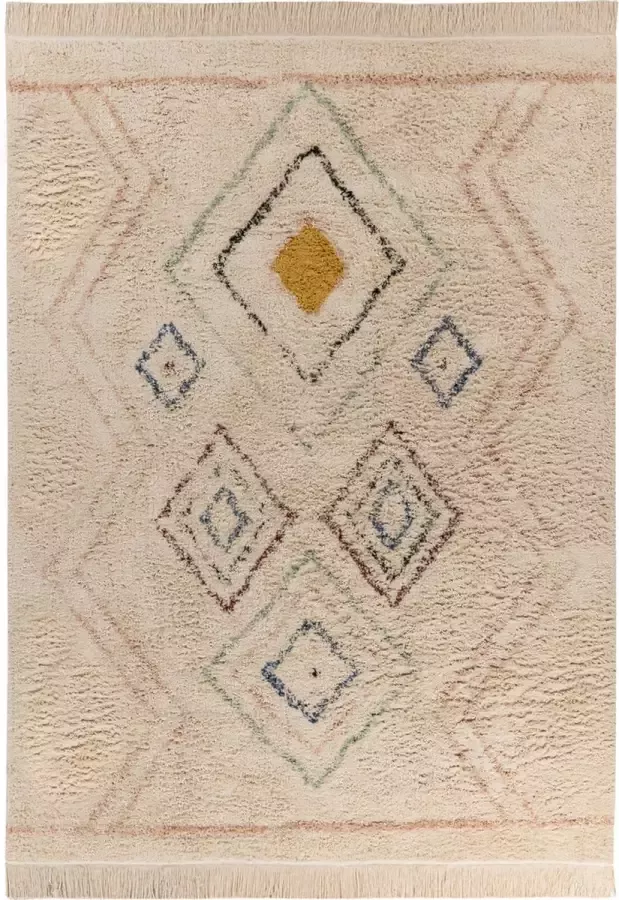 Kayoom Mylen bloem tapijt crème 120 x 170 cm