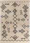 Kayoom Mylen bloem tapijt crème 80 x 150 cm - Thumbnail 1