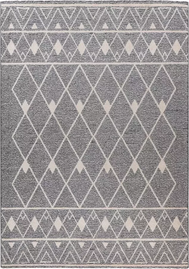 Kayoom Rhombus Flare tapijt Beige 120 x 170 cm