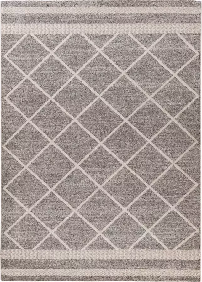 Kayoom Rhombus Flare tapijt Brown 120 x 170 cm