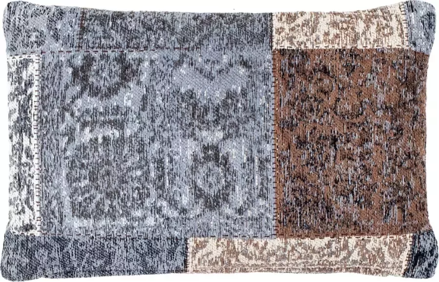 Kayoom Symphony kussen Jacquard Patroon Brown 40 x 60 cm