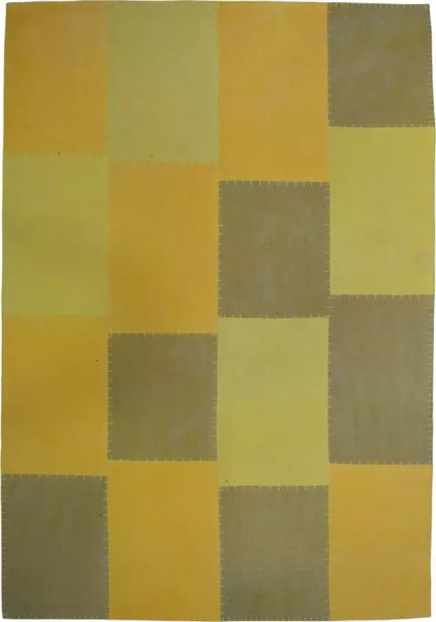 Kayoom Vloerkleed lyrical 110 katoen meerkleurig geel 120 x 170 cm