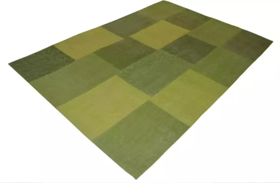 Kayoom Vloerkleed lyrical 110 katoen meerkleurig groen 120 x 170 cm