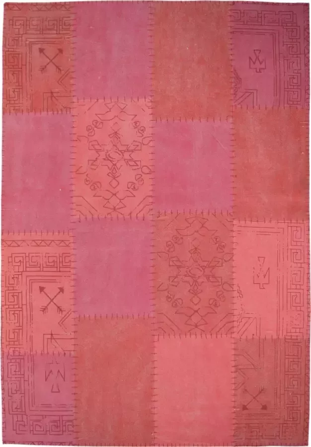 Kayoom Vloerkleed lyrical 210 katoen meerkleurig rood 120 x 170 cm