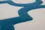 Kayoom Vloerkleed manolya 3097 ivoor turquoise 160 x 230 cm - Thumbnail 1