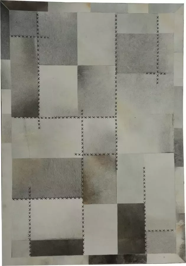 Kayoom Vloerkleed mystic 110 leer grijs meerkleurig 120 x 170 cm