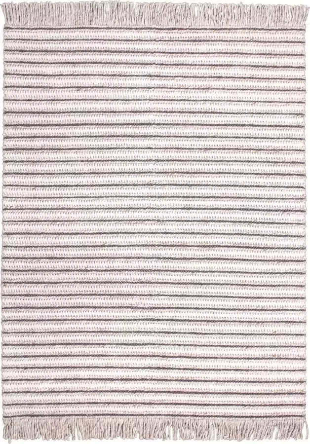 Kayoom Vloerkleed natura 210 75% wol (nieuw-zeeland) 25% polyester naturel crème 80 x 150 cm