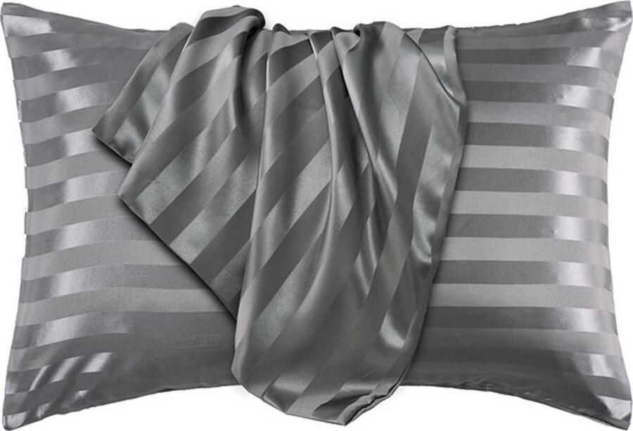 KCVV Kussensloop-Kussenslopen-Decoratieve Kussenhoezen-Moderne Bankkussenssierkussen-Sofakussen-Zacht voor Bank en Woonkamer- Ademende Kussensloop-75 x 50 cm-Donkergrijs-2 Stuks