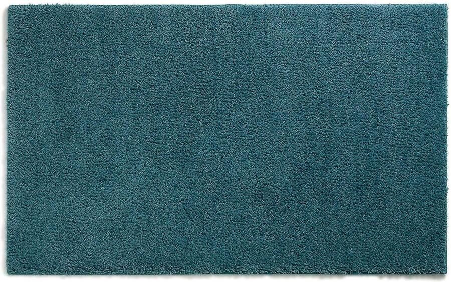 Kela Badmat 100 x 60 cm Polyester Petrol Blauw Maja