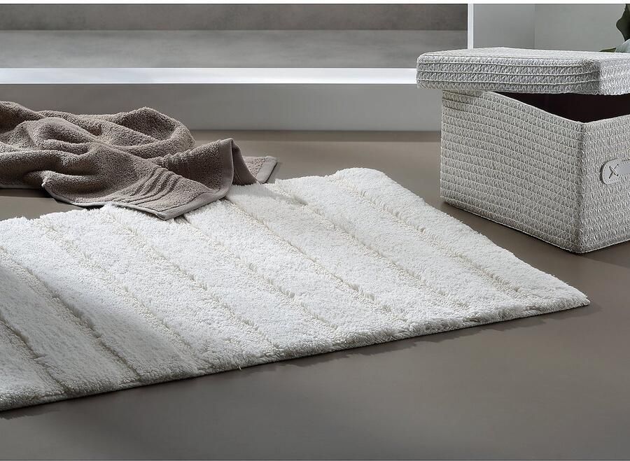 Kela Badmat 80 x 50 cm Katoen Zilvergrijs Megan