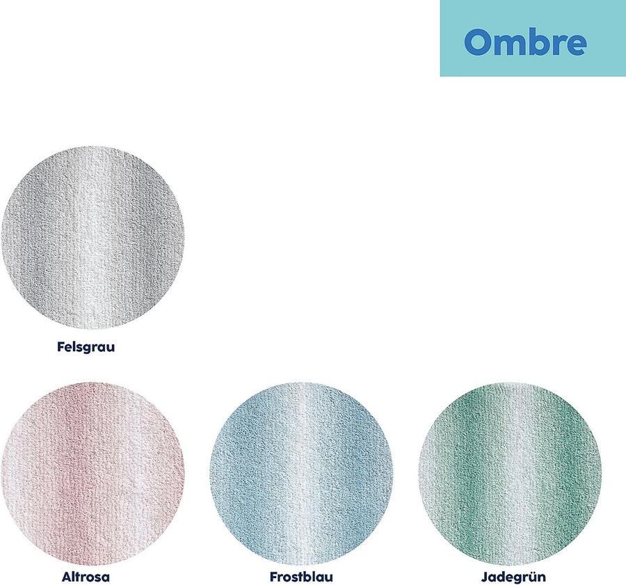 Kela Badmat 80 x 50 cm Polyester Jade Groen Ombre