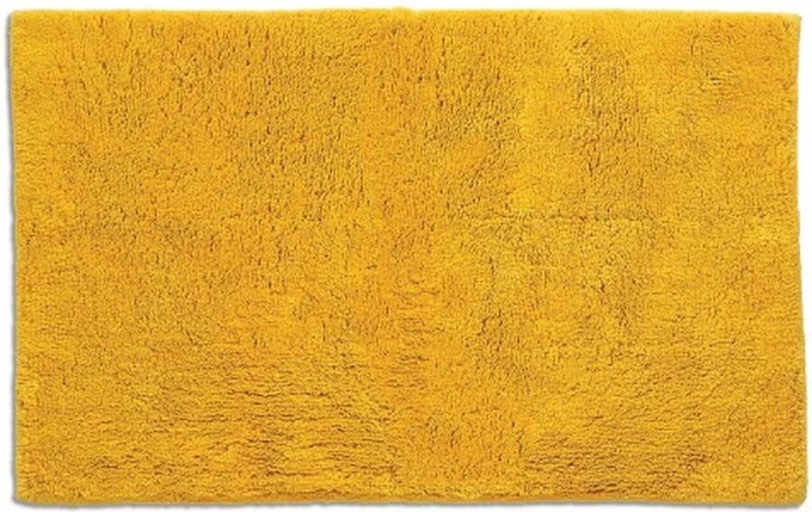 Kela Vloerkleed Badmat 50 x 80 cm Geel Katoen Ladessa Uni