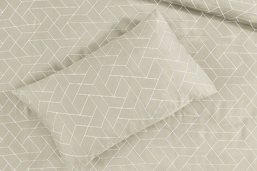 Kenda Sand Florence Dekbedovertrek Beige 140cm x 200cm 50