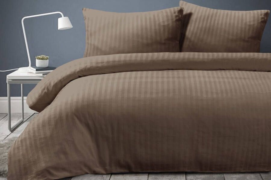 Kenda Sand Valerina Dekbedovertrek Bruin 260cm x 220cm 50cm x 75cm (2 Stk.)