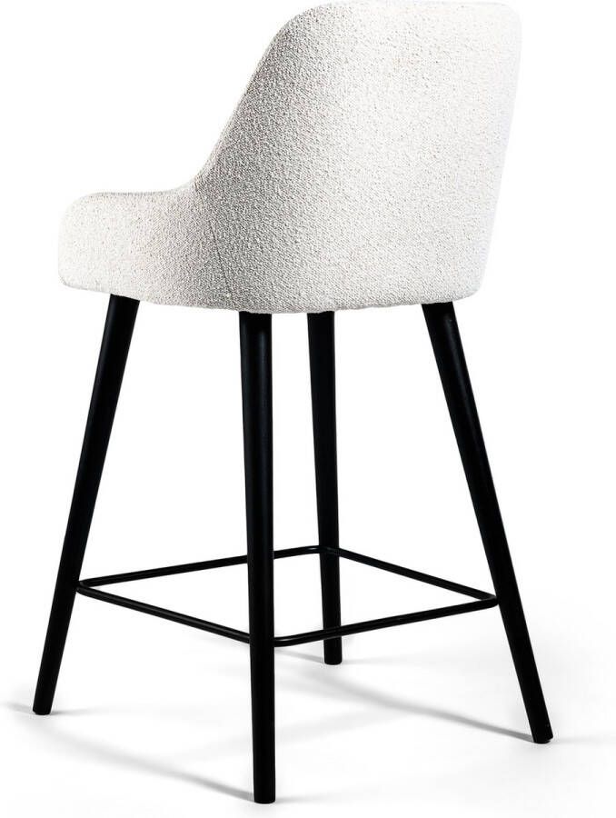 Kennis Barkruk Boucle Wit Senna